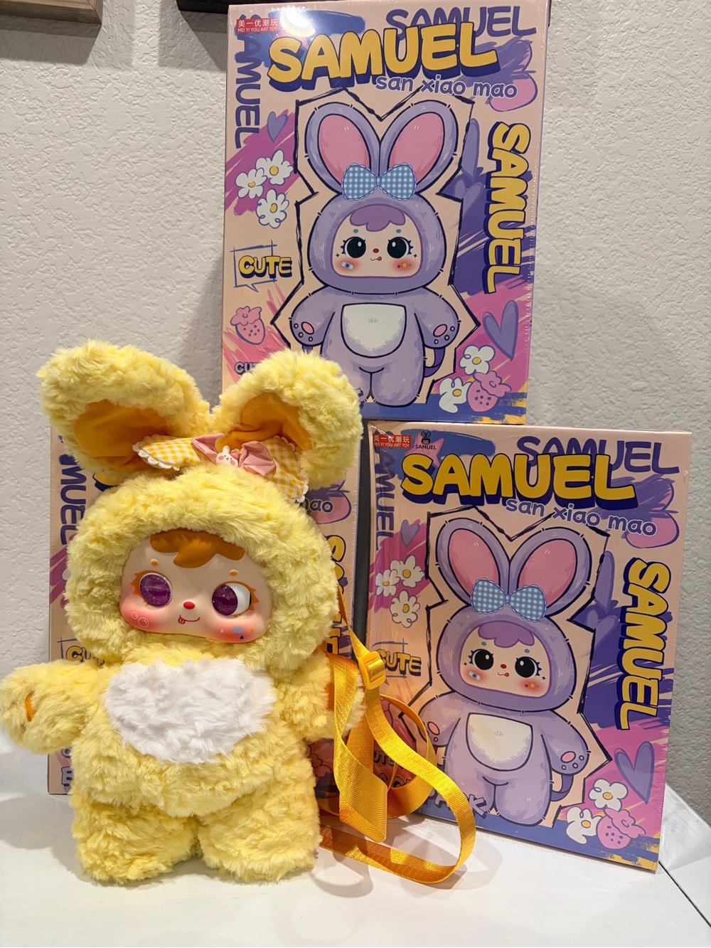 SAMUEL 400% Plush Bunny Backpack. New. Authentic.